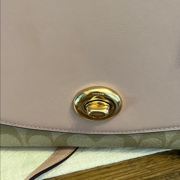 Coach Blush Pink and Beige Shoulder Bag main image 9